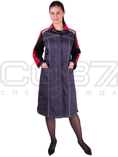 Халат рабочий женский Мега-1